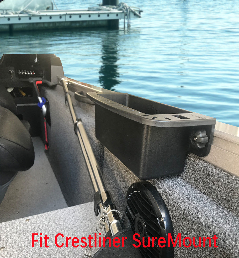 crestliner fishing rod holders Depth Raider Holder Mount Bracket Fits Boats with SureMount Track Systems (Blackout) : Sports & Outdoors Fishing Rod Crestliner Rod Holders