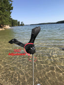 Brocraft Bank Fishing Rod Holder/Ground Adjustable Swivel Rod Holder/Bank Rod Holder