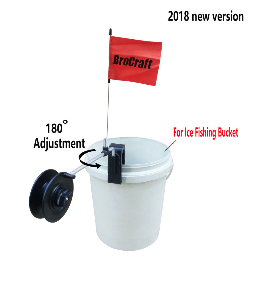Brocraft Ice Fishing Bucket Rattle Reel/Shelter Rattle Reel/Ice Fishin
