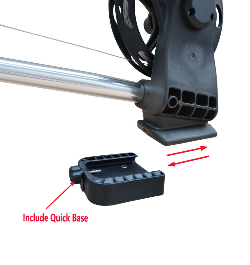 Brocraft Troll Manual Downrigger with Telescopic Boom