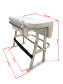 Brocraft Leaning Posts For Boat/Boat Leaning Post With Rod Holder/Boat Leaning Seats/Leaning Post With Folding Foot Rest and 4 Pole Rod Holders