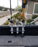 Brocraft Rod Storage for Alumacraft Boat /AlumaTrac Bracket System 3 Rods Storage