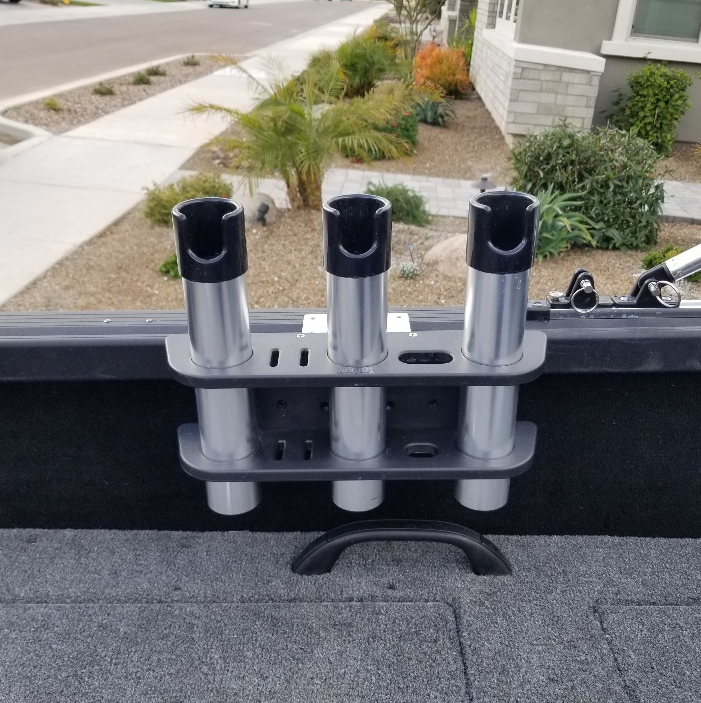 Brocraft Rod Storage for Alumacraft Boat /AlumaTrac Bracket System 3 Rods Storage