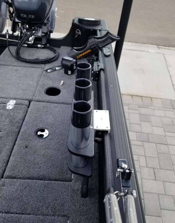 brocraft alumacraft boats alumatrac mounting system fish rod holder Brocraft Rod Storage for Alumacraft Boat /AlumaTrac Bracket System 3 R