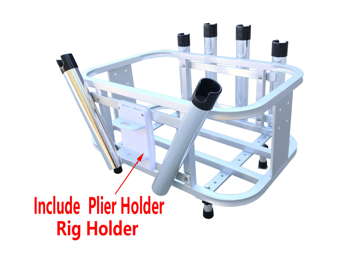 cooler fishing rod holder truck Brocraft Jet Ski Aluminum Fishing Rod Rack & Cooler Holder Combo with