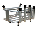 Brocraft Jet Ski Aluminum Fishing Rod Rack & Cooler Holder Combo with with Gas Plates/PWC Rod Holder