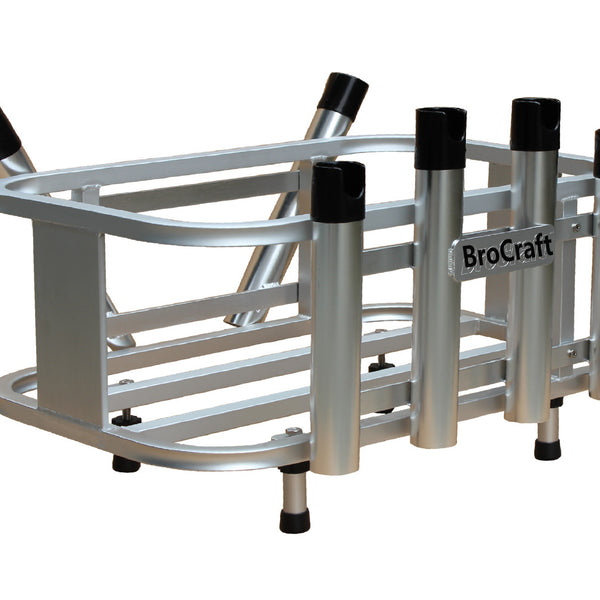Brocraft Jet Ski Aluminum Fishing Rod Rack & Cooler Holder Combo with Brocraft Jet Ski Aluminum Fishing Rod Rack & Cooler Holder Combo with