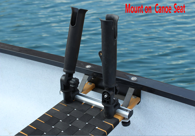 Brocraft Inflatable Boat/Canoe Rod Holder with Aluminum Track