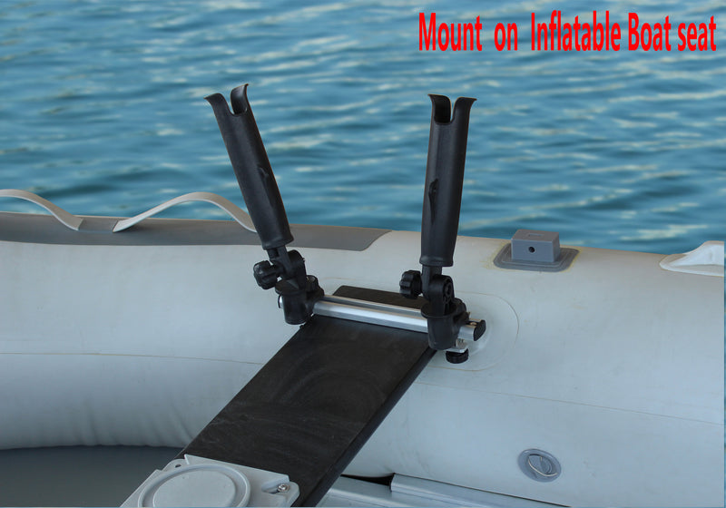 Brocraft Inflatable Boat/Canoe Rod Holder with Aluminum Track