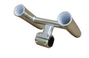 Brocraft Aluminum Clamp - On Twin Fishing Rod Holder/Boat T-TOP Rod Holder