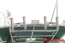 Brocraft Aluminum Clamp - On Twin Fishing Rod Holder/Boat T-TOP Rod Holder
