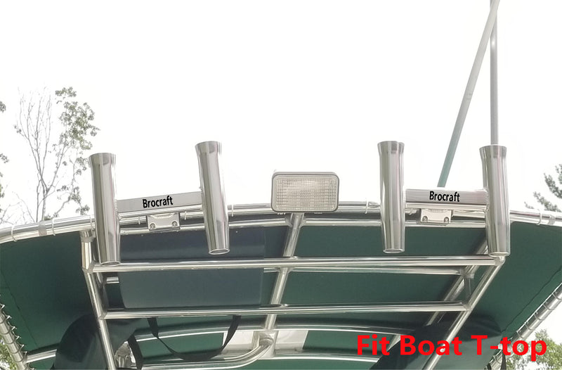 Brocraft Aluminum Trolling Rod Holder Tree - For Boat Fishing