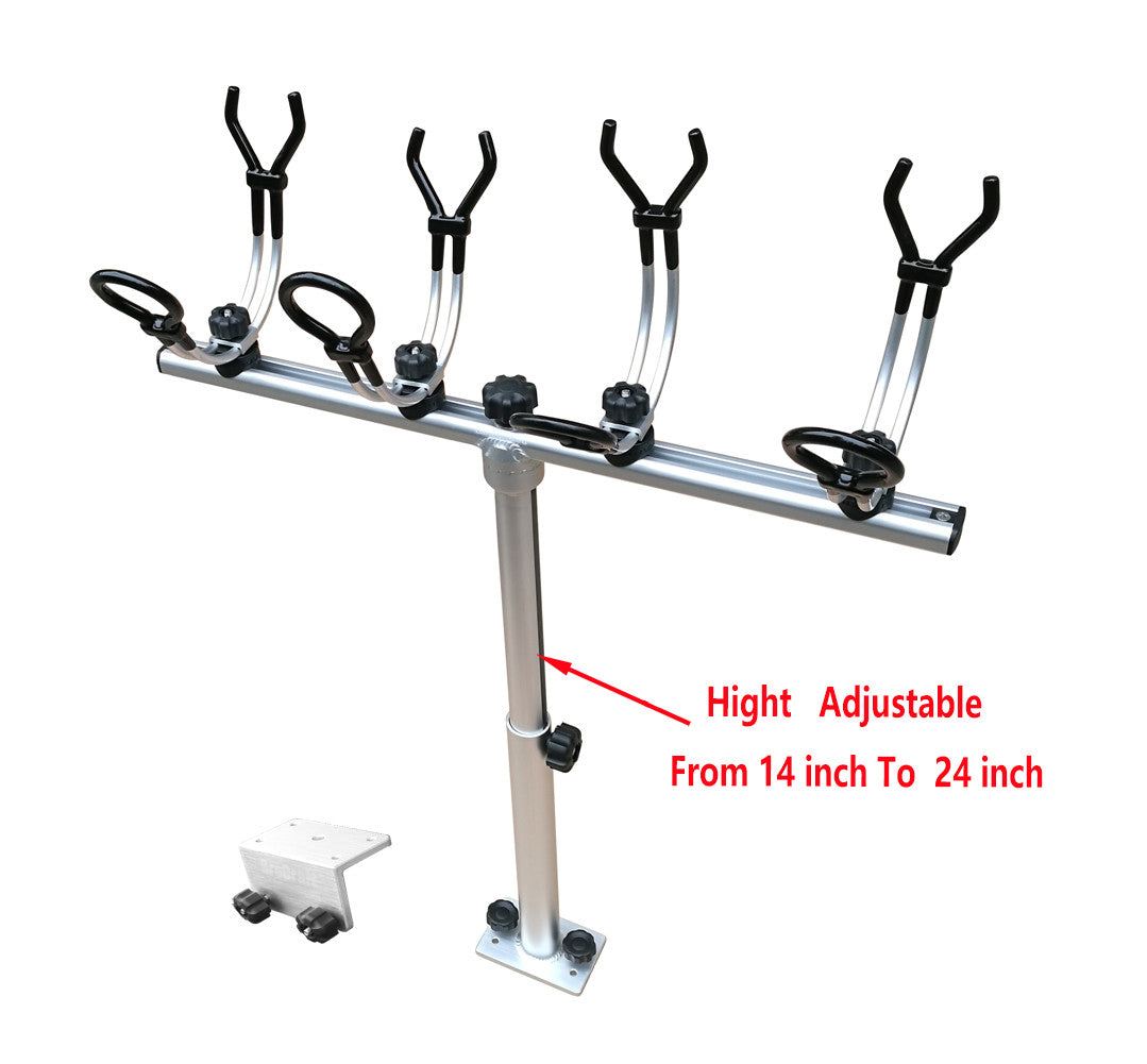 Brocraft 4-Pack Black Nylon Fishing Rod Holder For Versatrack & Lund Sport Trak Track System –