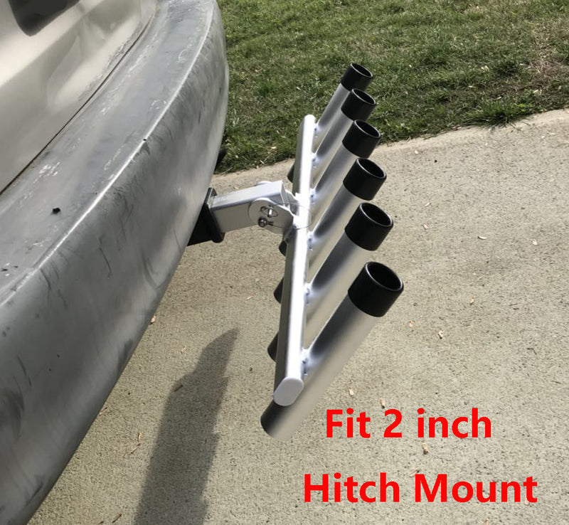 Brocraft Hitch Mount 6 Pole Rod Holder/Hitch Fishing Rod Holder/Truck Rod Rack