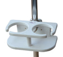 Brocraft Poly Drink Holder for 2 Drinks With Rail mount Bracket Kit ,Suction Cup,white