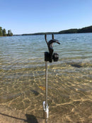 Brocraft Bank Fishing Rod Holder/Ground Adjustable Swivel Rod Holder/Bank Rod Holder