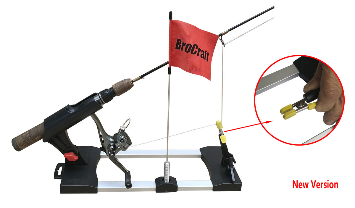 Brocraft Ice Fishing Tip-Ups/Ice Fishing Rod Holder/Ice Fishing Tip Down/Ice Fishing Rigger