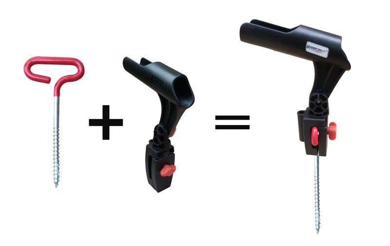 Brocraft Ice Fishing Anchors Rod Holder System/Ice Screw Down Rod Hold