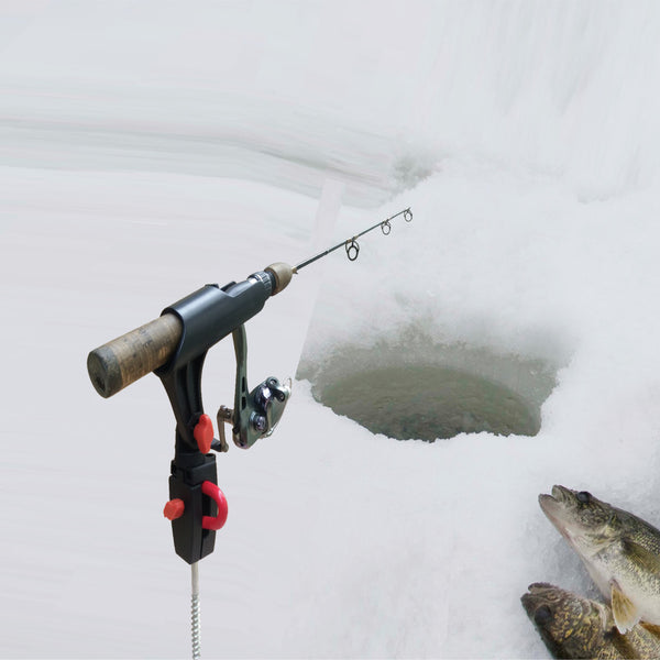 brocraft ice fishing stand rod holder Anchors System/Ice Screw Down Rod Hold Spool Size:1400YD Best BFS Reels for Type_Add-Ons