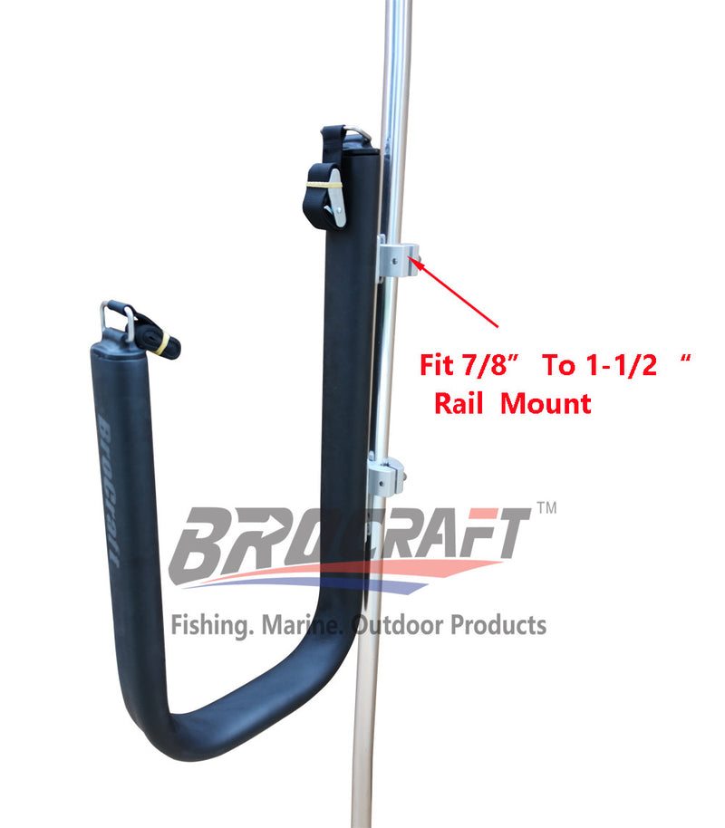Brocraft SUP Board Rack for Boat Rail Mount/Paddleboard Rack for Boat Rail Mounted