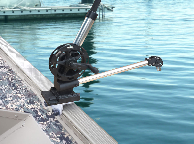 Brocraft Universal Aluminum Downrigger Bracket for Tracker Boat Versatrack System/Versatrack Accessories/Downrigger Bracket