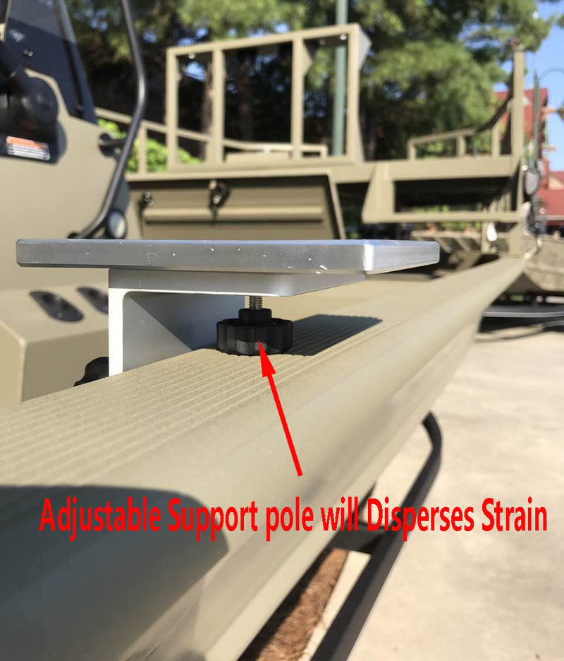 Brocraft Universal Aluminum Downrigger Bracket for Tracker Boat Versatrack System/Versatrack Accessories/Downrigger Bracket