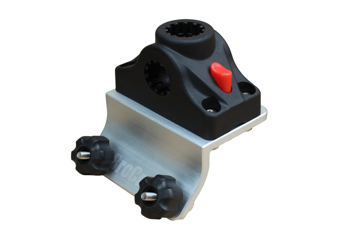 Brocraft Power Lock 45 Degree Rod Holder - Fits Lund SportTrack & G3 Boat Tracks