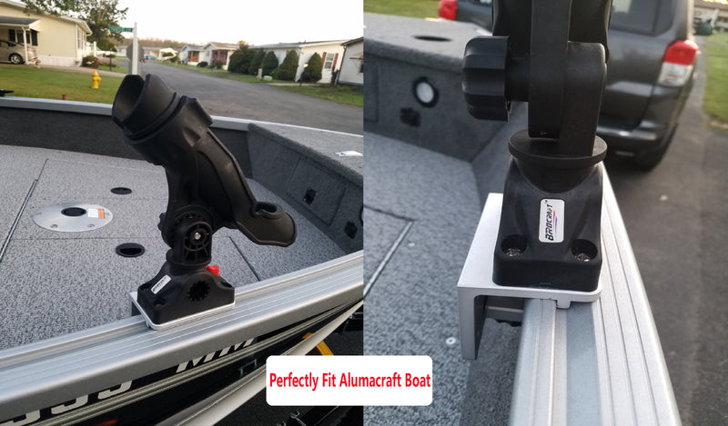 Brocraft Alumacraft Boats AlumaTrac mounting System Fish Rod Holder Brocraft Alumacraft Boats AlumaTrac mounting System Fish Rod Holder