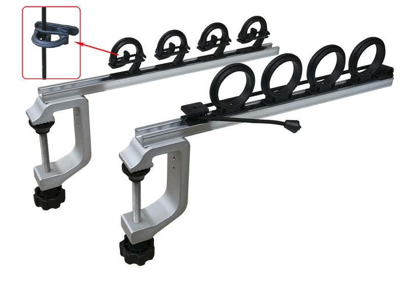 Brocraft Aluminum Clamp on Rod Holder for Truck or Boat/Truck Bed Rod Holder Brocraft Aluminum Clamp on Rod Holder for Truck or Boat/Truck Bed Rod Holder