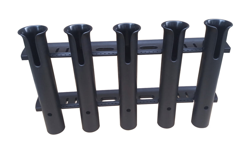 Brocraft Tackle Rack Fishing Rod Holder Rod White (5-Rod Poly Black Rod Rack)