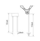 Brocraft Bank Fishing Rod Holder/Ground Adjustable Swivel Rod Holder/Bank Rod Holder