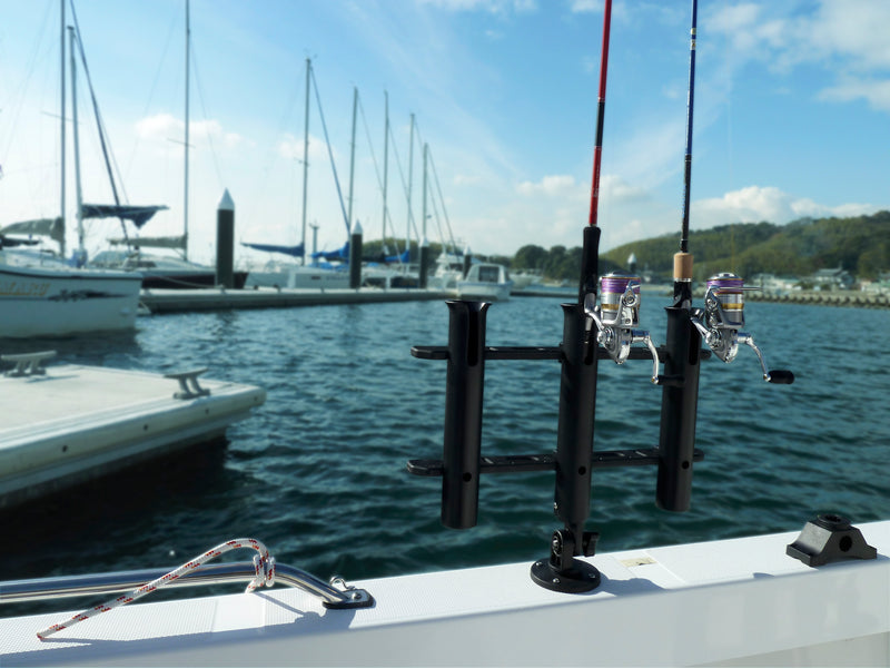 Brocraft Triple Fishing Rod Holder with Deck/Side Mount/Kayak Rod Rack