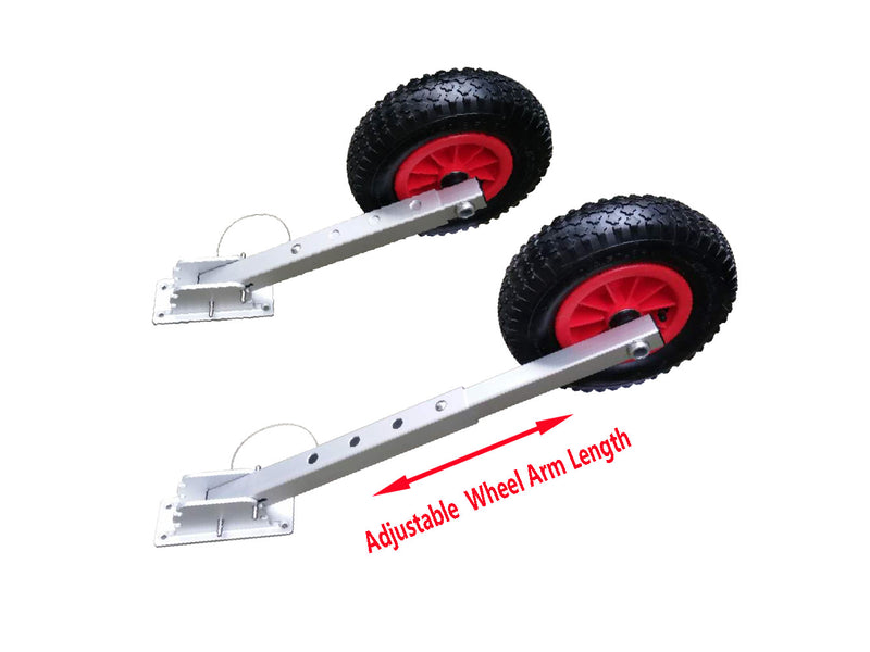 Brocraft Delux Boat Launching Wheels/Delux Boat Launching Dolly 12" Wheels for Inflatable Boats & Aluminum Boats