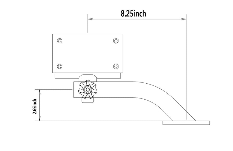 Brocraft Deck Mount Trolling Motor Bracket/Outboard Motor Mount