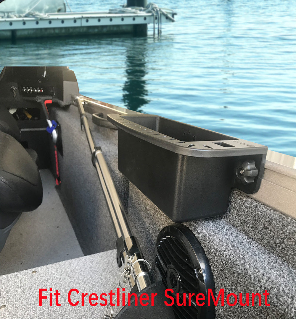 alumacraft fishing rod holders Brocraft Storage for Boat /AlumaTrac Bracket System 3 R Practical and dependable perfect for serious fishing enthusiasts. Brocraft Alumacraft Boats AlumaTrac mounting