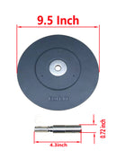 Brocraft Ice Auger Adapter with 9.5" Stopper Disc/Stainless Steel - Ice Auger Drill Adapter/Auger Stopper