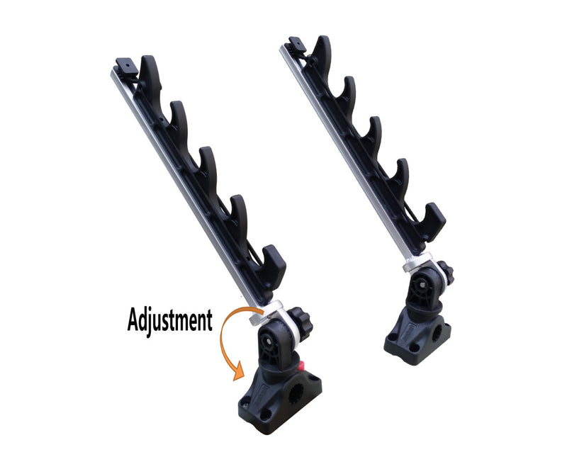 Brocraft Crappie Rod Holder/Crappie Rod Transport Rack/Boat Rod Storage System