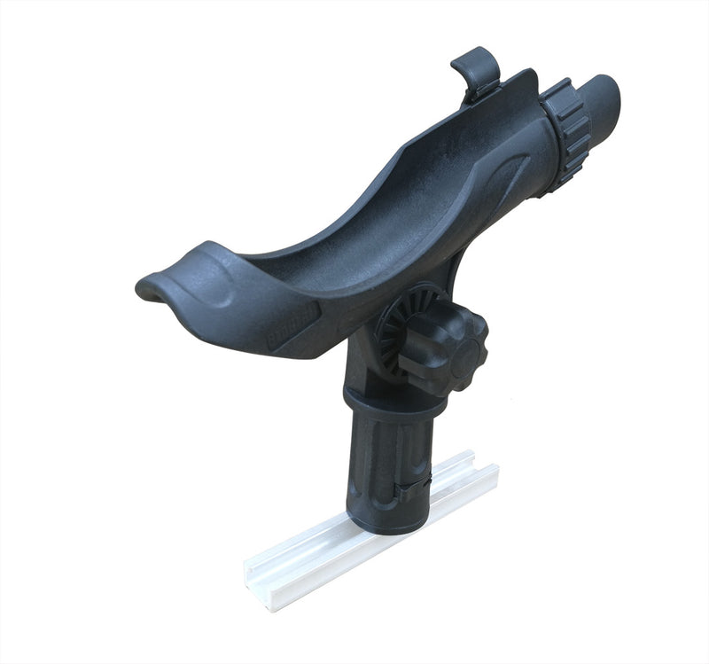 brocraft pontoon boat rod holder/fishing rod holder for square/rail mount this base does not require any drilling into the Square Rail on your Pontoon boat BroCraft Aluminum Rail Mount Clamp
