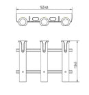 Brocraft Tackle Rack Fishing Rod Holder 3-Rod White