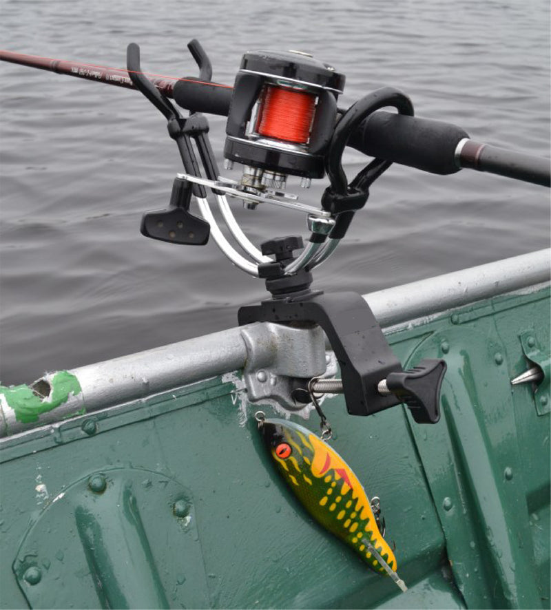 Brocraft 2Pcs Heavy Duty Fishing Pole Rod Holder with Aluminum Universal Clamp