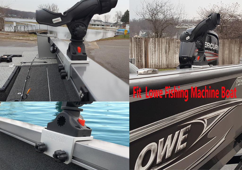 Brocraft Power Lock Rod Holder for Tracker Boat Versatrack SystemVers